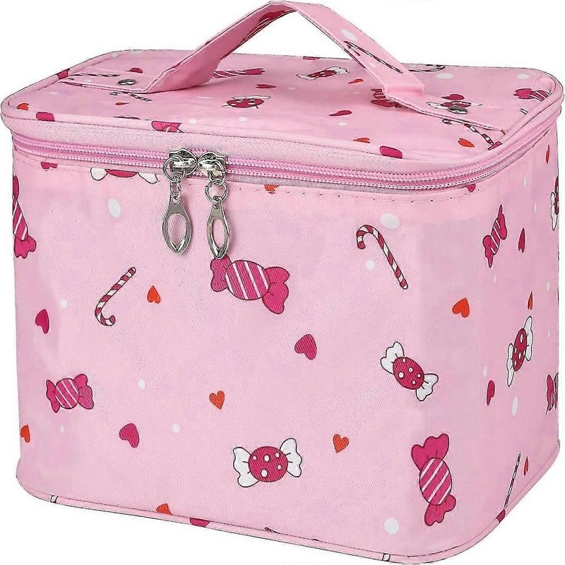 Women and Girls Large Cosmetic Bag,Makeup Brush Case,Waterproof Cosmetic Accessories Organizer(Grey)