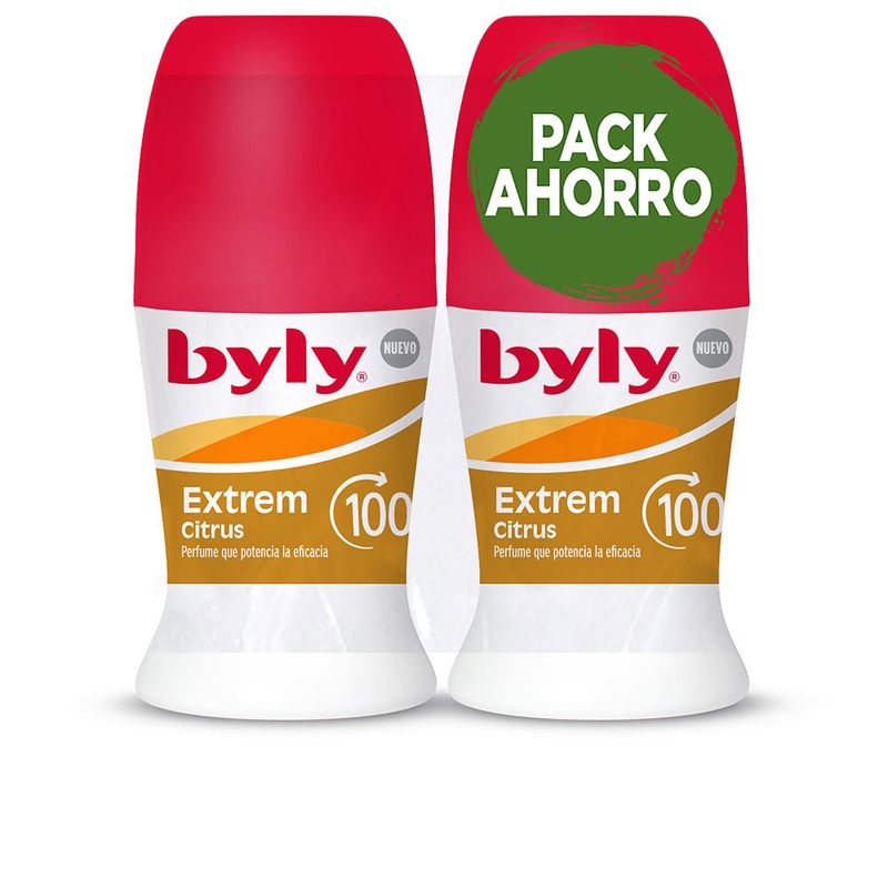 Byly Extrem Citrus 100H Duo Roll-On Deodorant 2x50ml