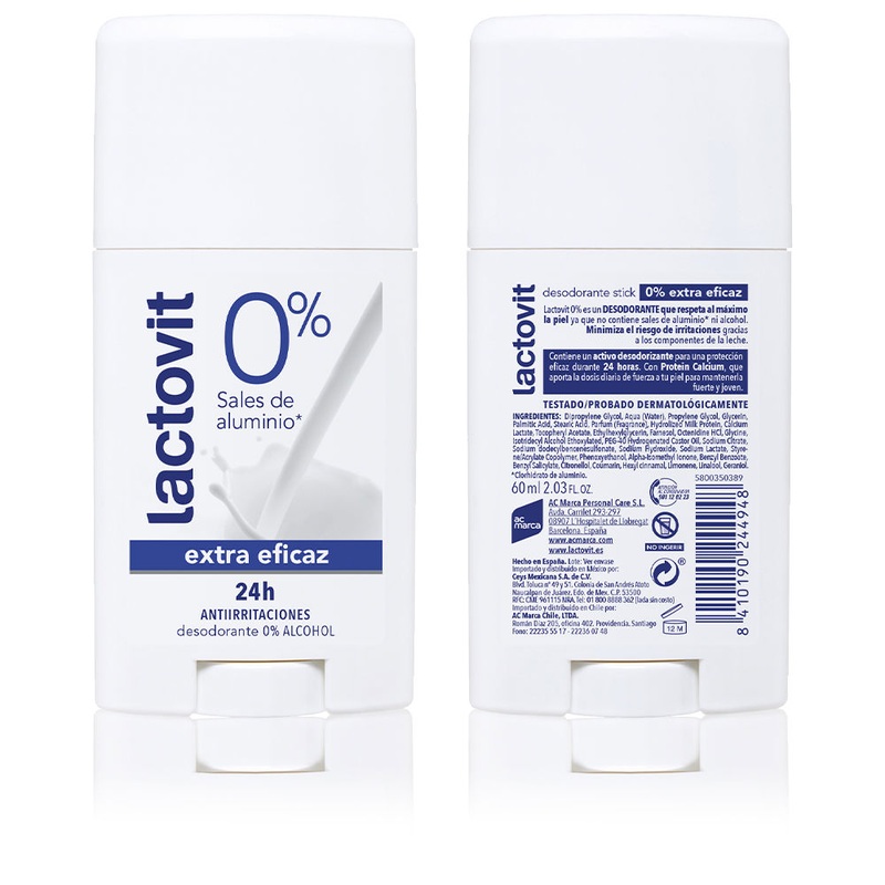 Lactovit Original Extra Efficient 0% Deo Stick 60ml