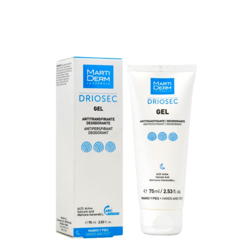 Martiderm Driosec Antiperspirant Gel Hands and Feet 75ml