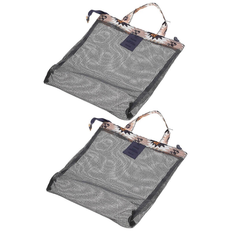 Zipper Travel Pouches 4Pcs Mesh Cosmetic Bags Lightweight Daily Essentials Organization for Women Rectangular