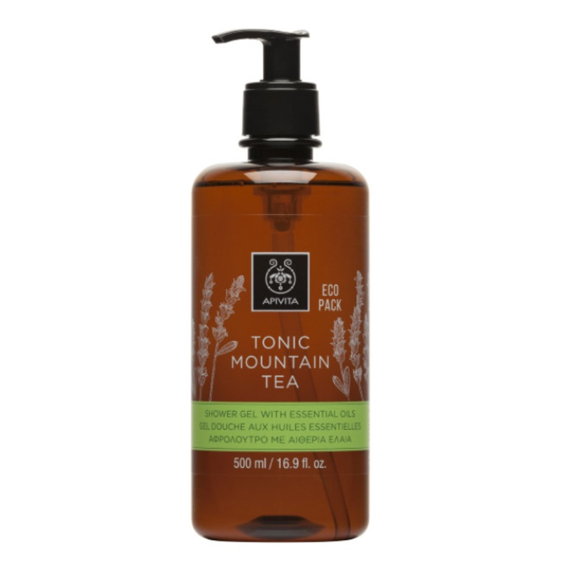 Apivita Tonic Mountain Tea Shower Gel 500ml