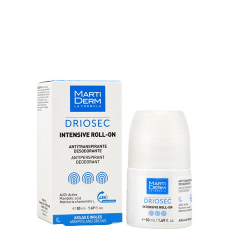 Martiderm Driosec Intensive Roll-On Antiperspirant Deodorant 50ml