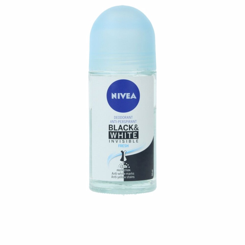 Nivea Black & White Invisible Fresh Roll-On Deodorant 50ml