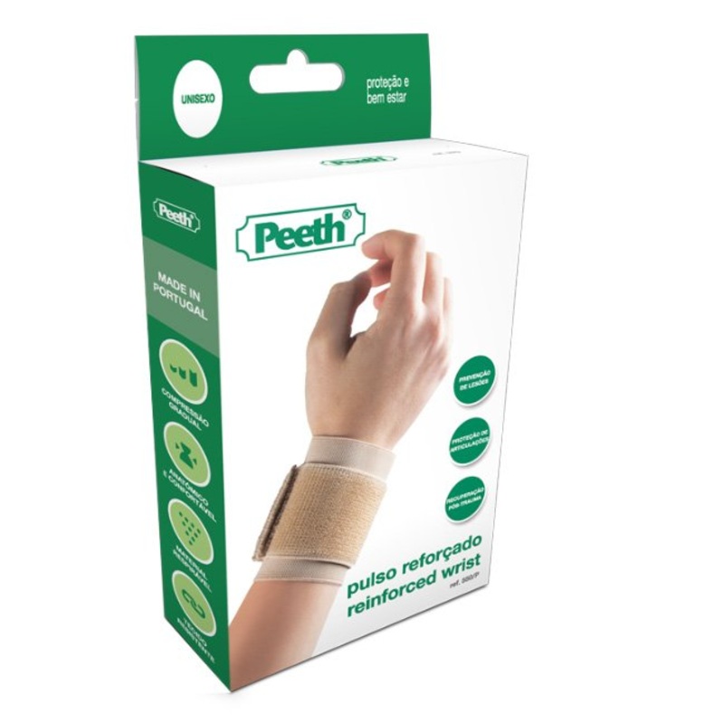 Peeth Reinforced Elastic Wrist Medium Beige 1un