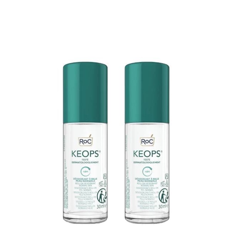 Roc Keops Deodorant Roll-On 2x30ml