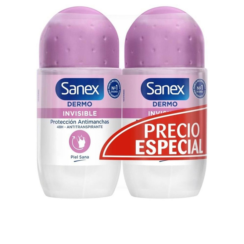 Sanex Dermo Invisible Deodorant Roll-On Duo 2x50ml