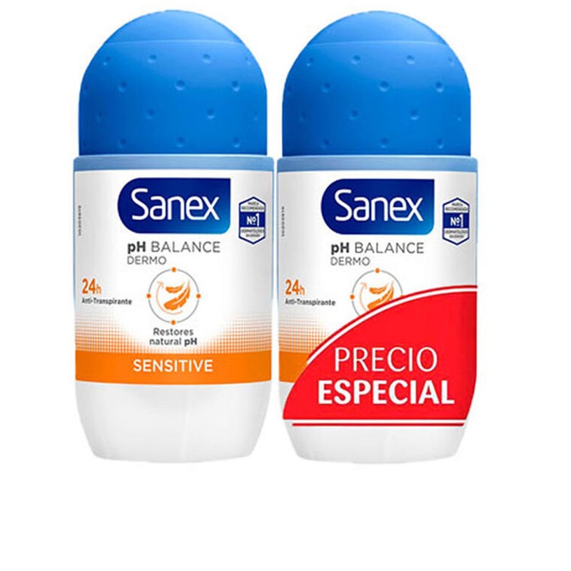 Sanex Dermo Sensitive Deodorant Roll-On Duo 2x50ml