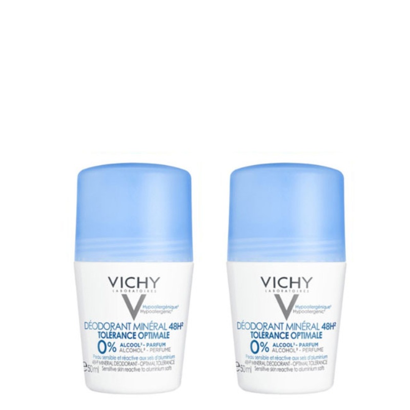 Vichy Aluminium Salt Free 48h Roll-On Deodorant 2x50ml