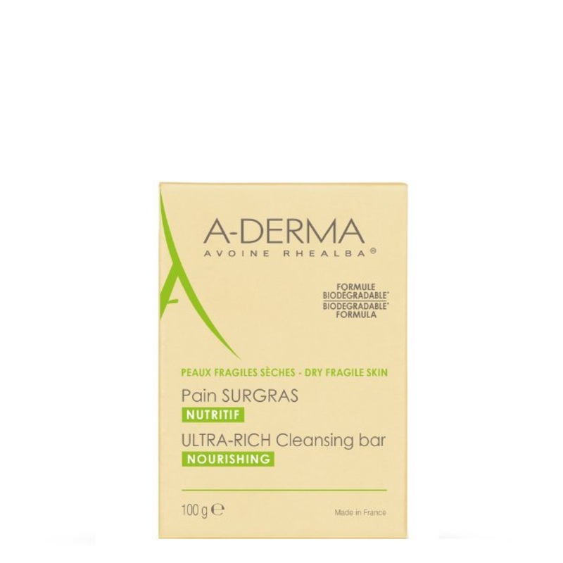 A-Derma Dermatological Bar With Oatmeal Milk 100gr
