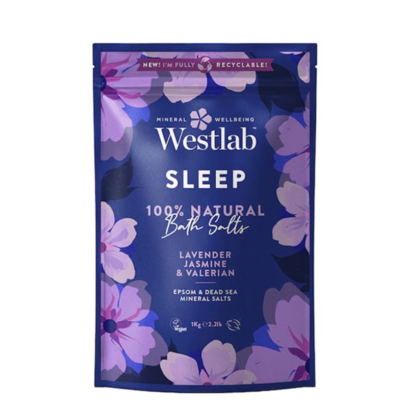 Westlab Sleep Bath Salts Lavander, Jasmine & Valerian 1kg