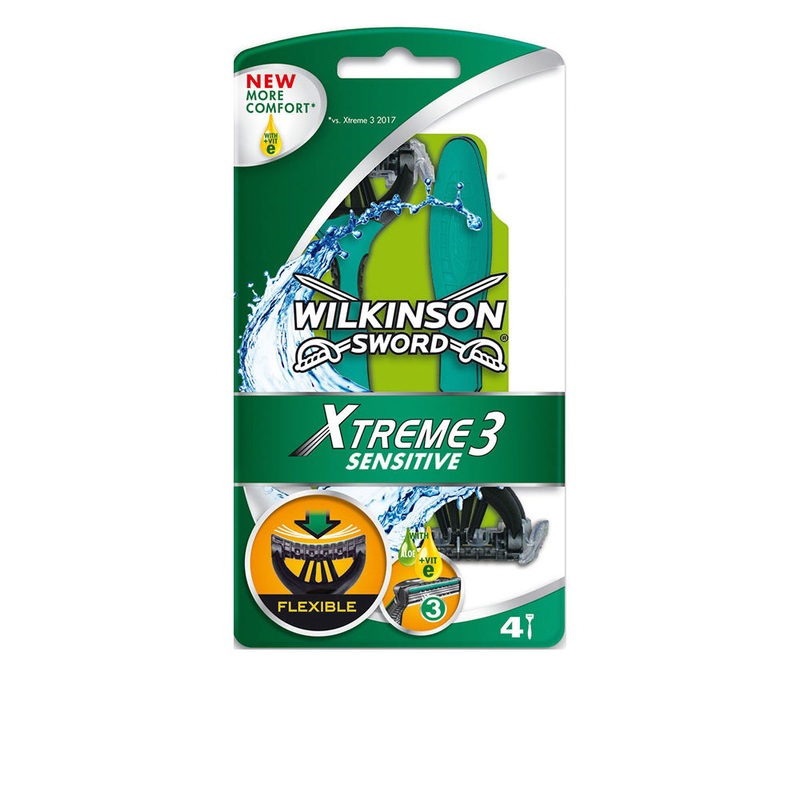 Wilkinson Xtreme-3 Sensitive Disposable Razor x4