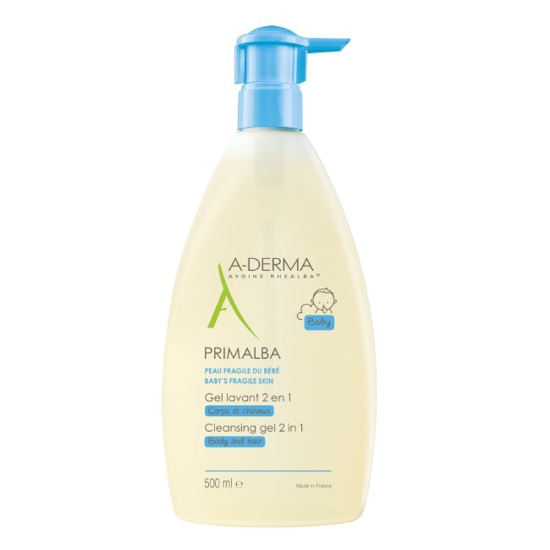 A-Derma Primalba Cleansing Gel Body and Hair 500ml