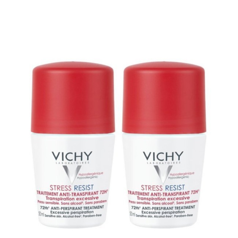 Vichy Duo Stress Resist 72H Roll-On Anti-Perspirant Deodorant 2x50ml