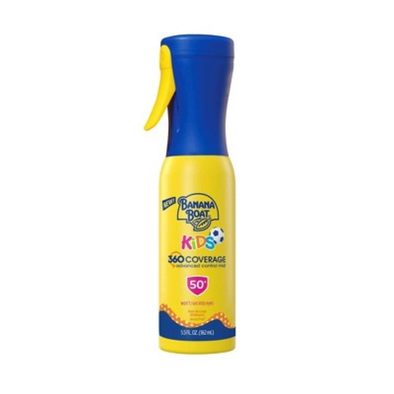 Banana Boat Kids 360 Coverage Advanced Control Mist Sunscreen Sprayer SPF 50 5.5 fl oz – New