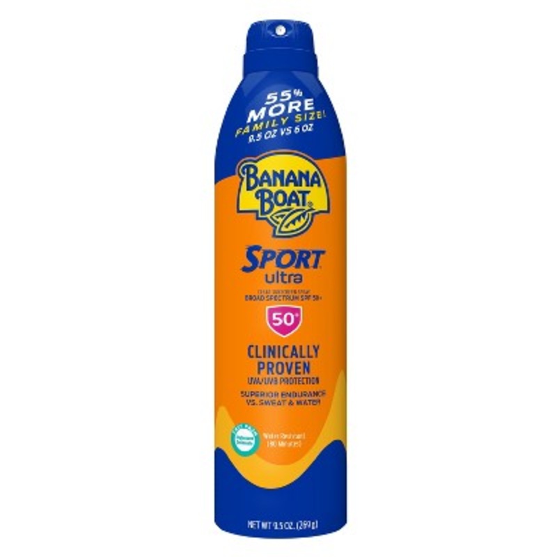 Banana Boat Ultra Sport Clear Sunscreen Spray SPF 50+ 9.5oz – Imperfect Container