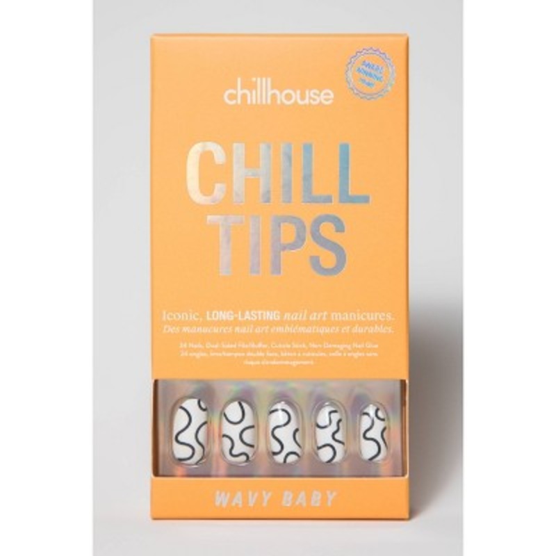 Chillhouse Chill Tips Press-On Fake Nails Wavy Baby 24ct – New
