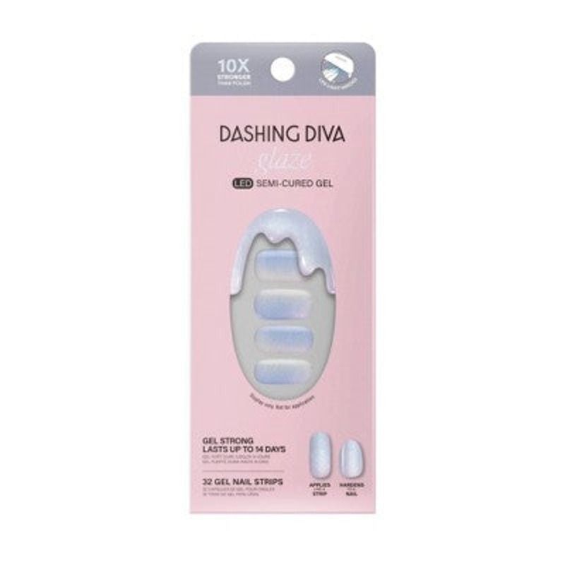 Dashing Diva Glaze Semi-Cured Gel Nail Polish Strips Baila con Fuego 32ct – New