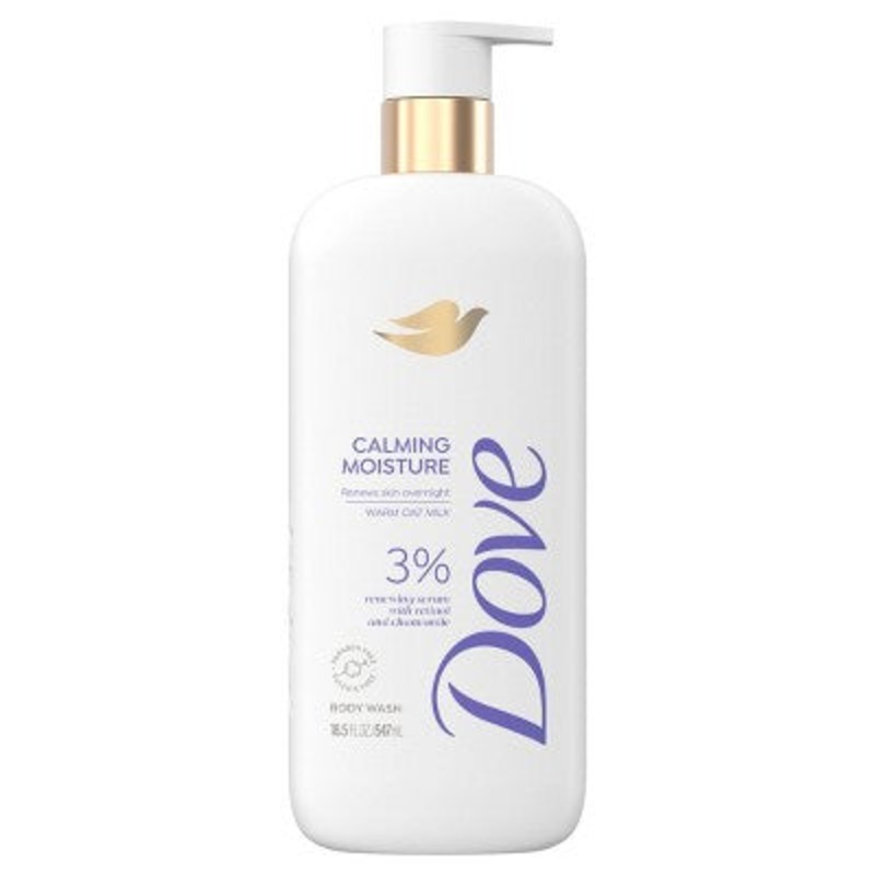 Dove Beauty Serum Body Wash with 3% Renewing Serum + Retinol & Chamomile Calming Moisture 18.5 fl oz – New