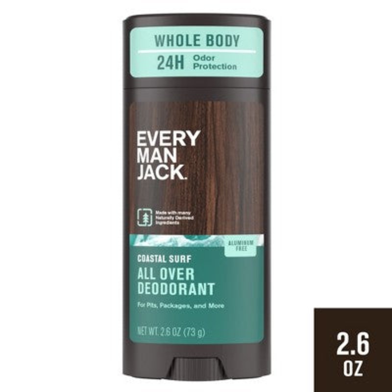 Every Man Jack All Over Solid Deodorant Coastal Surf 2.6oz – Imperfect Container