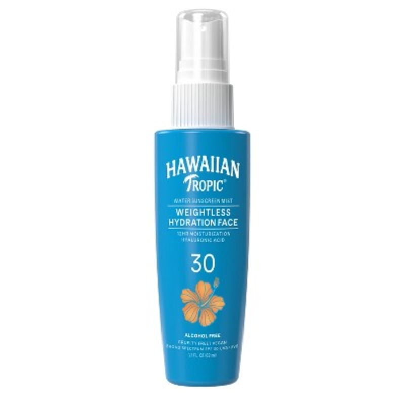 Hawaiian Tropic Weightless Hydration Water Face Mist Sunscreen SPF 30 2.1oz – Imperfect Box