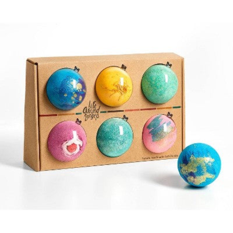 LifeAround2Angels Fruit Scented Bath Bomb Gift Set 6pk – New