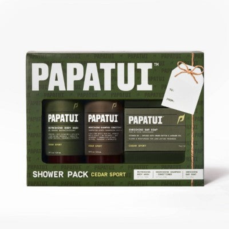 Papatui Men’s Shower Pack Cedar Sport 3ct – Imperfect Box