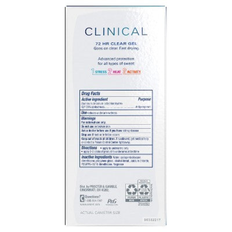 Secret Clinical Strength Clear Gel Clean Lavender 2.6oz – Imperfect Box
