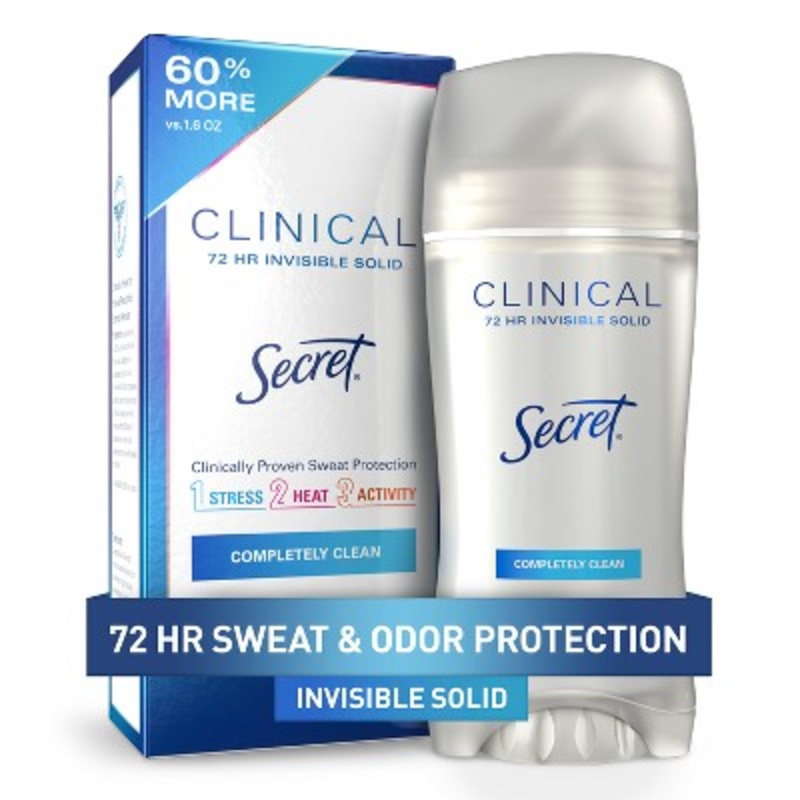 Secret Clinical Strength Completely Clean Invisible 2.6oz – Missing Box