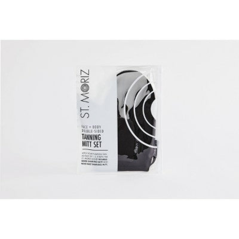 St. Moriz Double Mitt Face & Body Self Tanner – New