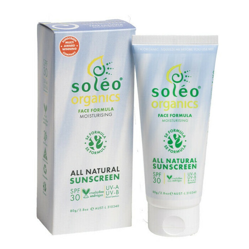 Solo Organics Face Formula Moisturising Sunscreen