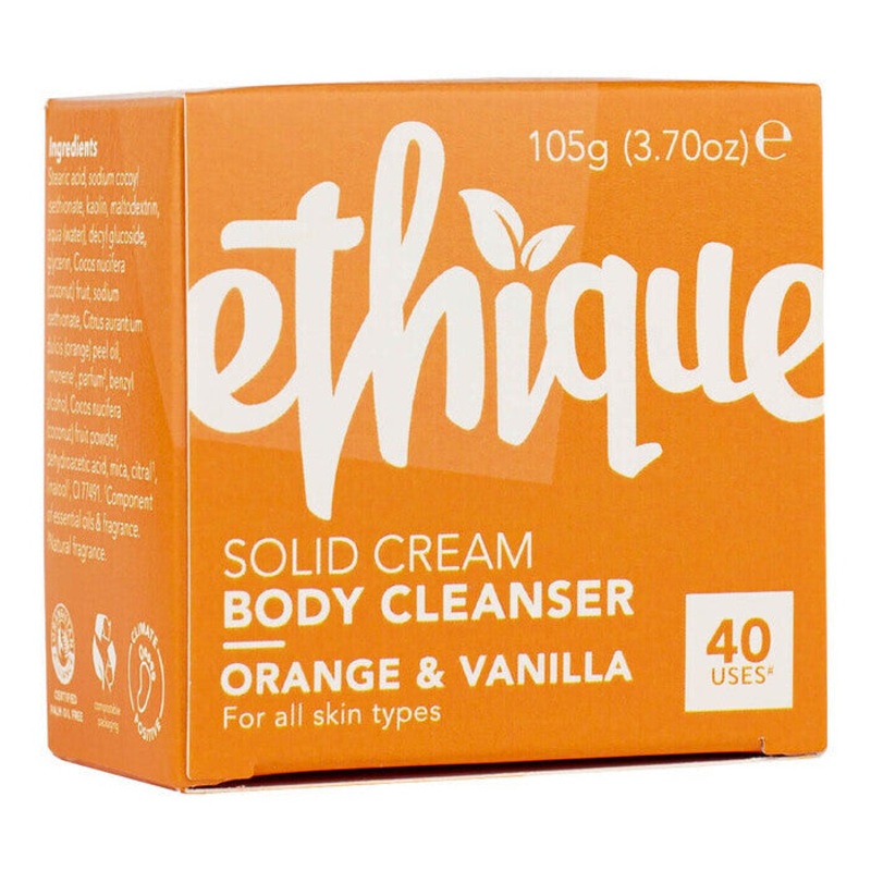 Solid Cream Body Cleanser – Orange & Vanilla