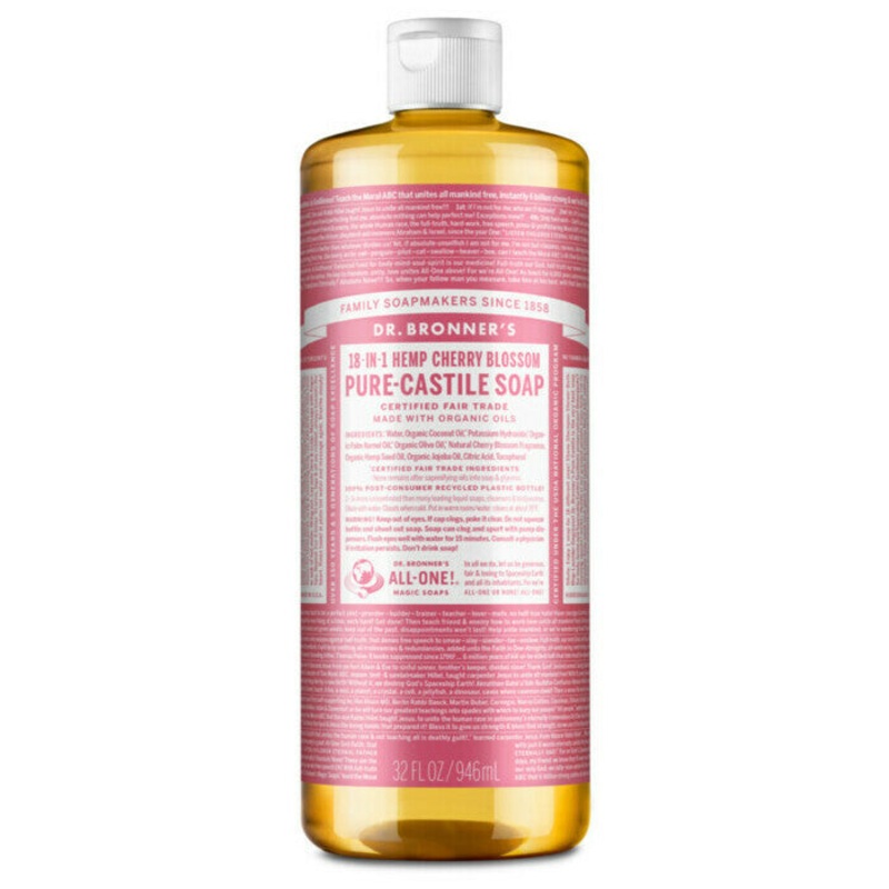 18-In-1 Pure-Castile Soap – Cherry Blossom