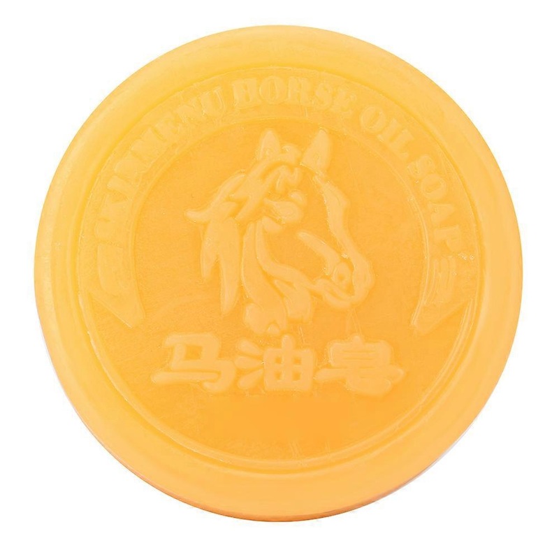 100g Horse Oil Moisturizing Soap Mites Removal Cleansing Oil Control Soap