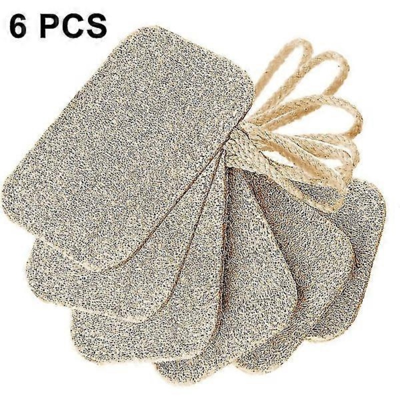 6-pack Exfoliating Facial and Body Cloths, Soft Woven Bath Cloths