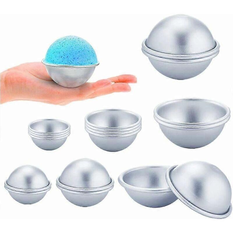 Bath Bomb Mold, 18-pack 3 sizes DIY bath bomb mold set metal bath bomb mold for DIY crafts