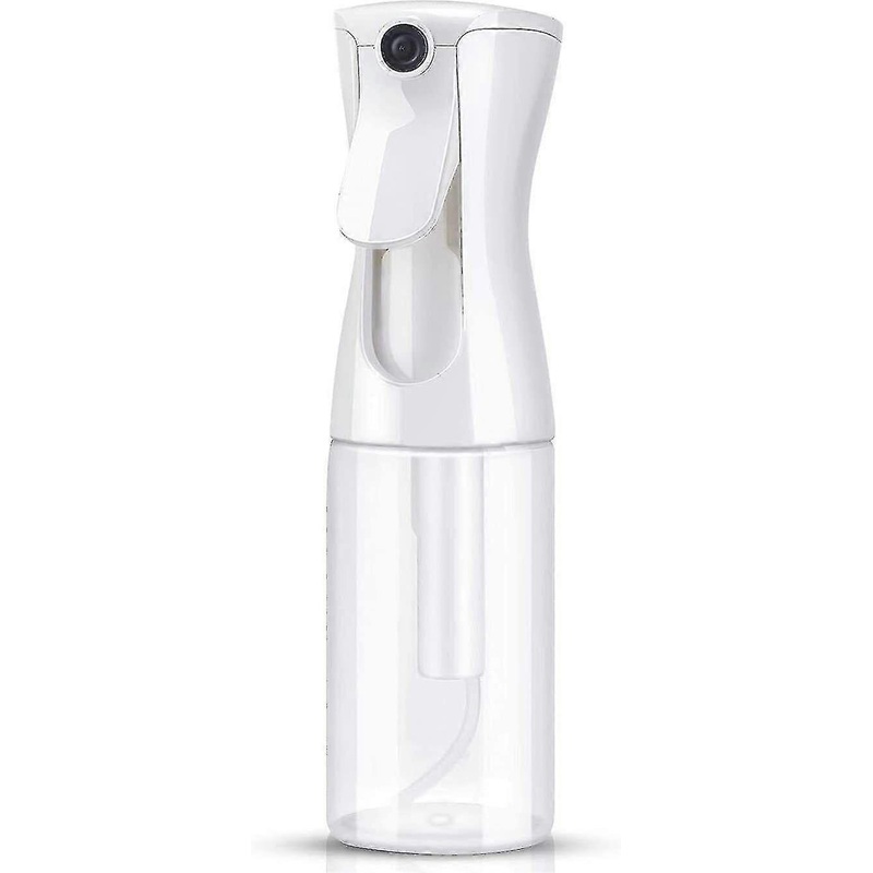 Continuous Fine Mist Spray Bottle for Makeup, Garden and Hair – 200 ml White Transparent