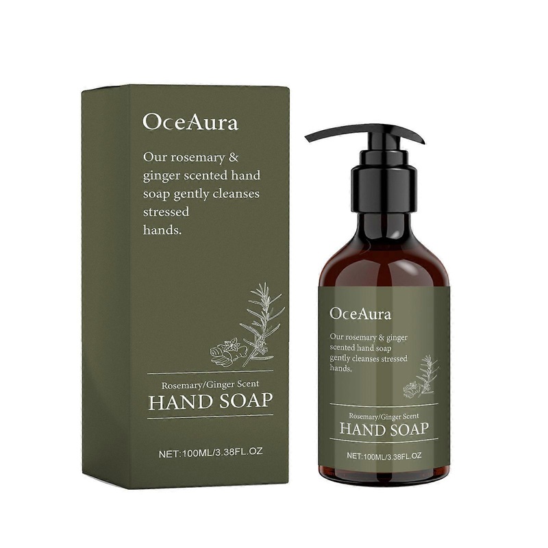 Hand Soap The Fresh Fragrances Of Hand Soap And Rosemarys Ginger Soap Liquid In A Refillable Pump 100ml