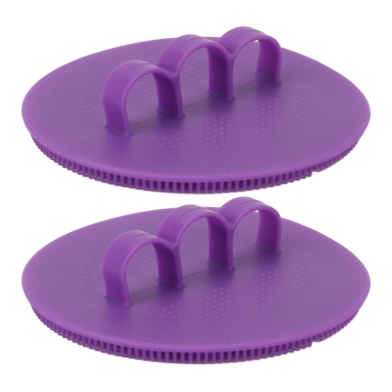 Lot de 2 brosses exfoliantes en silicone pour le corps, mousse bien, massage doux, exfoliantes, hyginiques, pour le bain