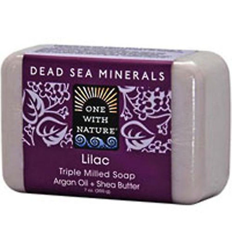One with Nature Dead Sea Mineral Bar Soap, Lilac 7 OZ (Pack of 1)