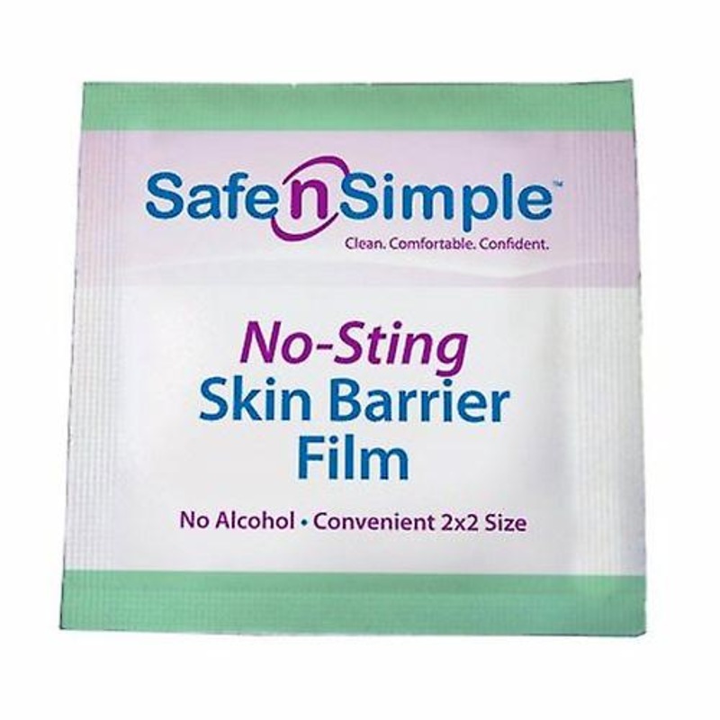 Safe N Simple Skin Barrier Wipe Safe n Simple Individual Packet 2 X 2 Inch, Box Of 100 (Pack of 1)