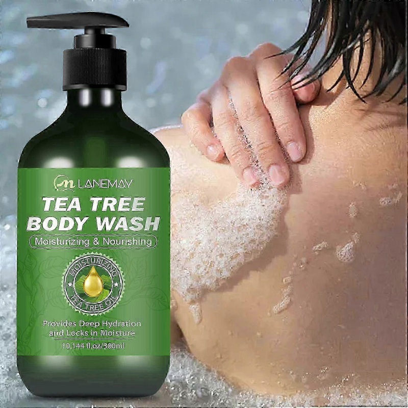 Tea Tree Body Wash, Helps Soothe Itchy, Dry Skin,Back Acne Body Wash, Natural Body Wash With Tea Tree Oil For Back Acne, Body Odor And Moisturizing