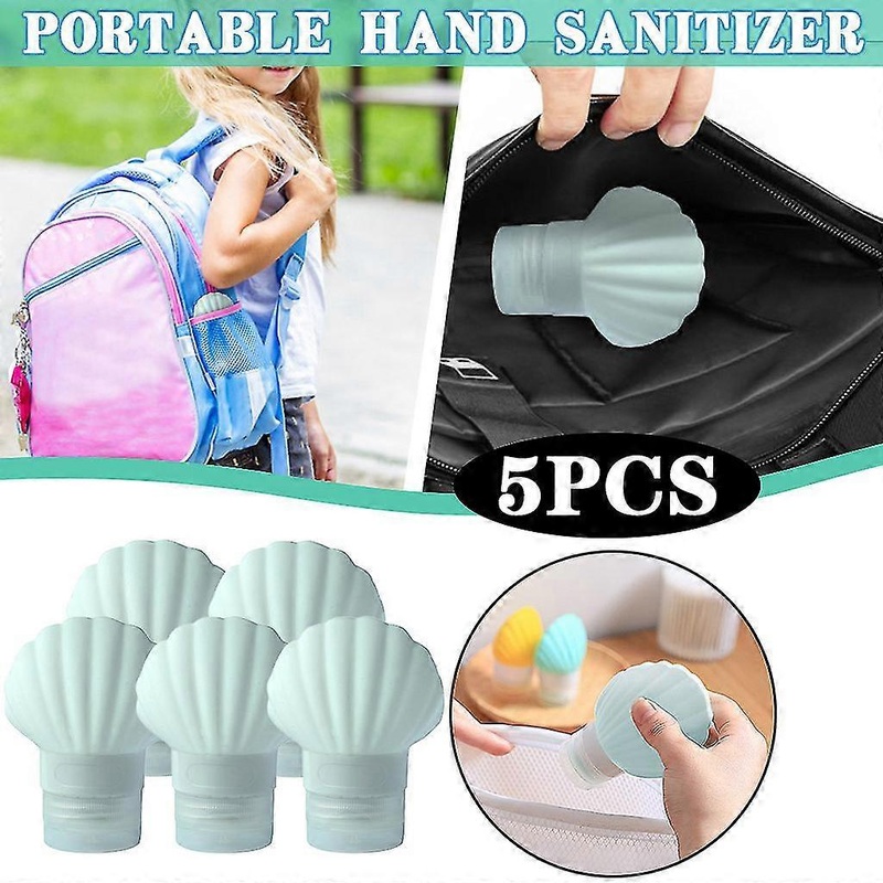 90ml Travel Cosmetic Bottle Container Silicone Hand Sanitizer Tank 5pcs