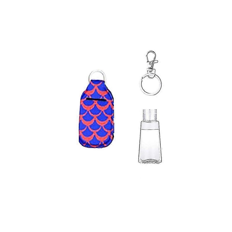 Travel Portable Multi-functional Hand Sanitizer Bottle Key Chain Storage Case