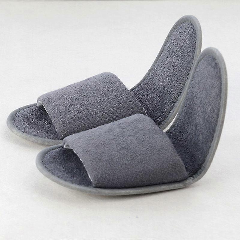 1 pair Foldable Home Hotel Breathable Slippers SPA Travel Salon