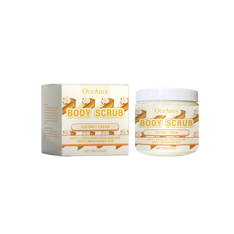 2025 Latest Model  Coconut Cream Body Scrub Gently Cleanses Body Skin With A