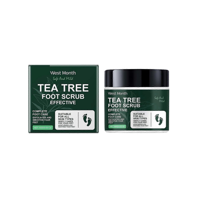 2025 Latest Model  West&Month Tea Tree Foot Scrub Massage Softens Horniness