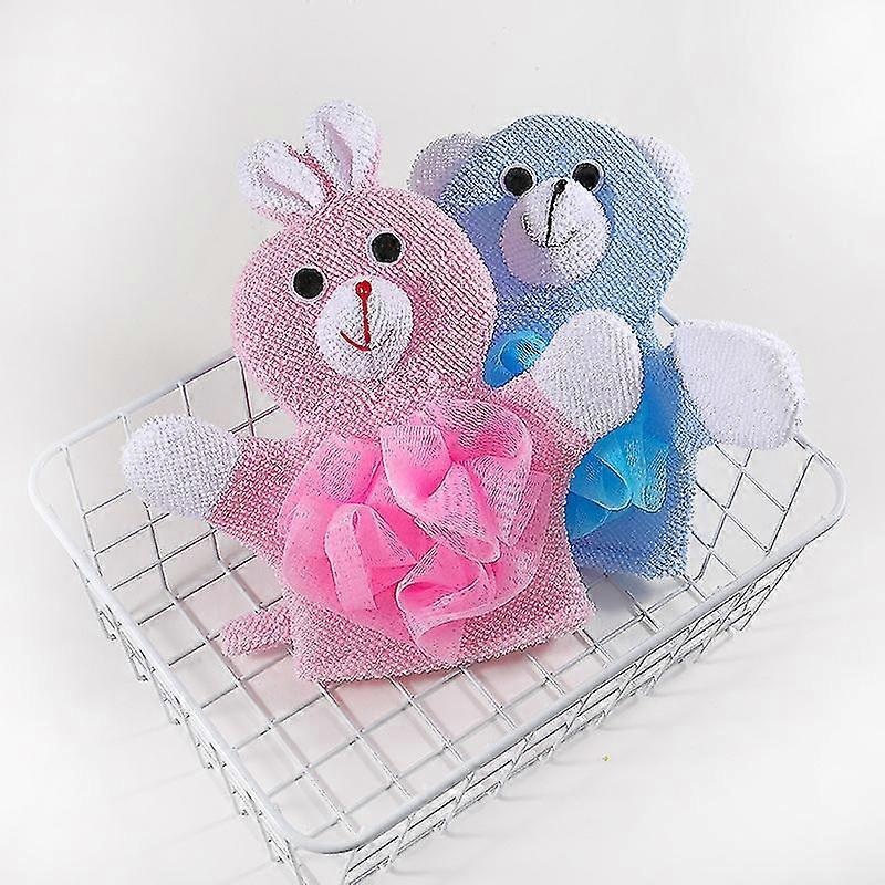 Wabjtam Bath And Shower Loofah Sponge For Kids,non-toxic,skin-friendly Soft Terry Cloth Bath Puppet,wash Cloth,bath Mitt,bath Mitt,terry Cloth Bath Mi