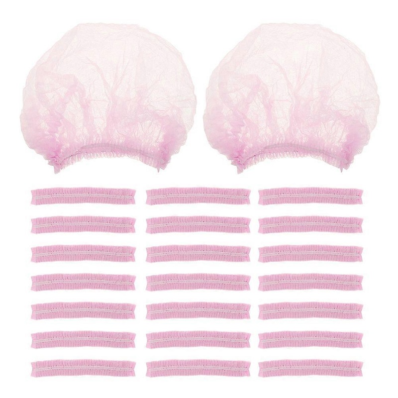 100pcs Disposable Hairnets Mesh Caps Mesh Hair Nets Non-woven Hairnets for Working Non-woven Mesh Caps Disposable Mesh Hairnet for Home