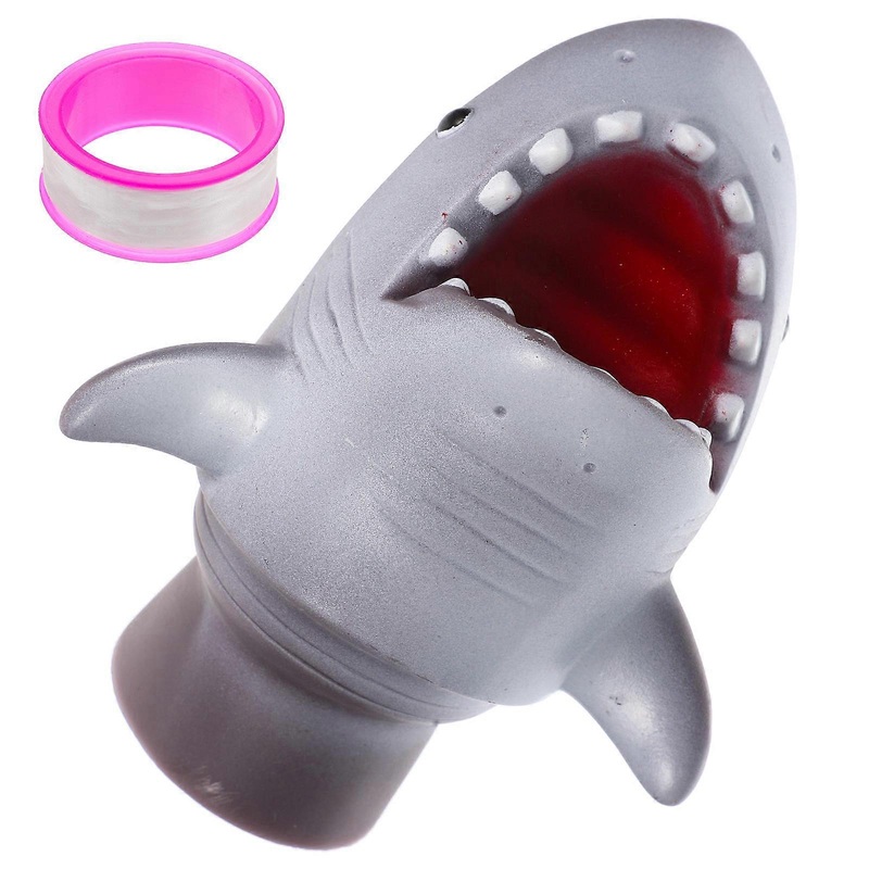 Grey Cartoon Faucet Extender for Kids Safe PP Material Fun Handwashing Tool for Home Use 6.5 x 3.5 x 3.5